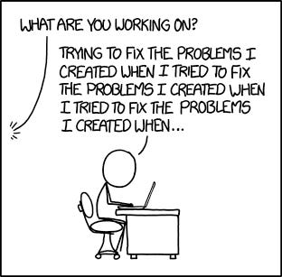 Fixing problems per Randall Fixing problems per Randall