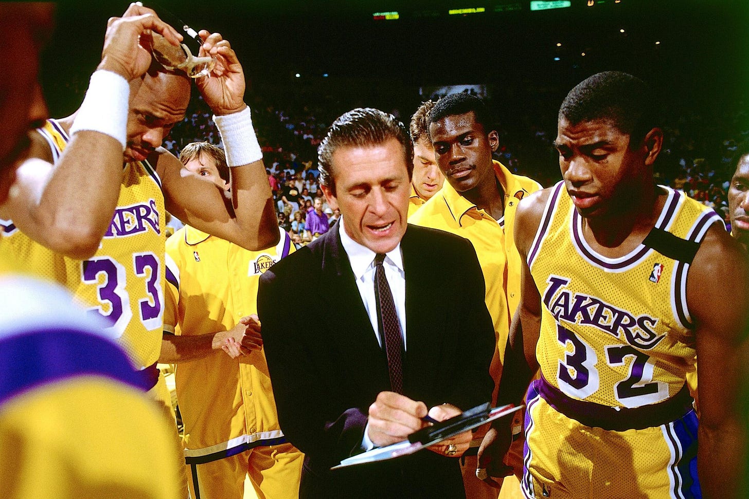 The Most Bizarre Reason Why Los Angeles Lakers Lost 1989 NBA Championship: “Coach Hitler” Pat Riley - EssentiallySports The Most Bizarre Reason Why Los Angeles Lakers Lost 1989 NBA Championship: “Coach Hitler” Pat Riley - EssentiallySports