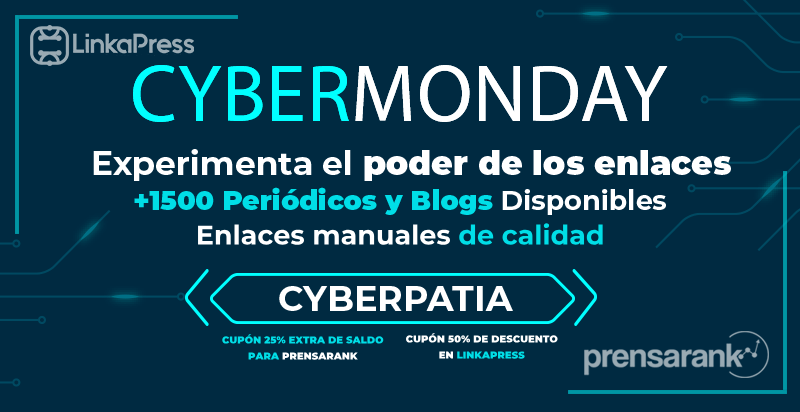 ¡25% extra de saldo en Prensarank y 50% de descuento en Linkapress! ¡25% extra de saldo en Prensarank y 50% de descuento en Linkapress!