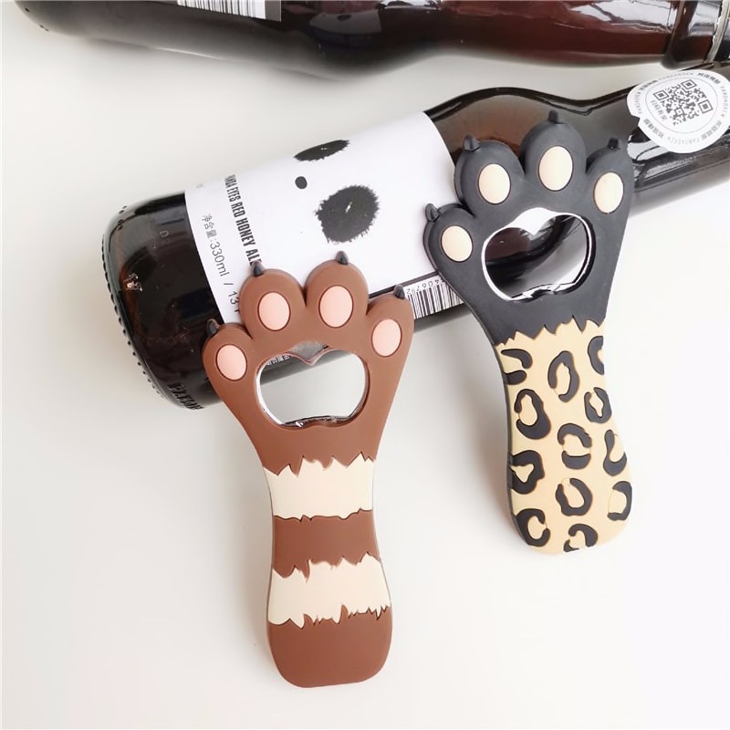 617758651 Magnet Cat Paw Claw Shaped Bottle Opener Cute Bar Tools Glass Beer Bottle Opener Corkscrew Kitchen Bar Tools Fridge Magnet Home Garden Kitchen Dining Bar