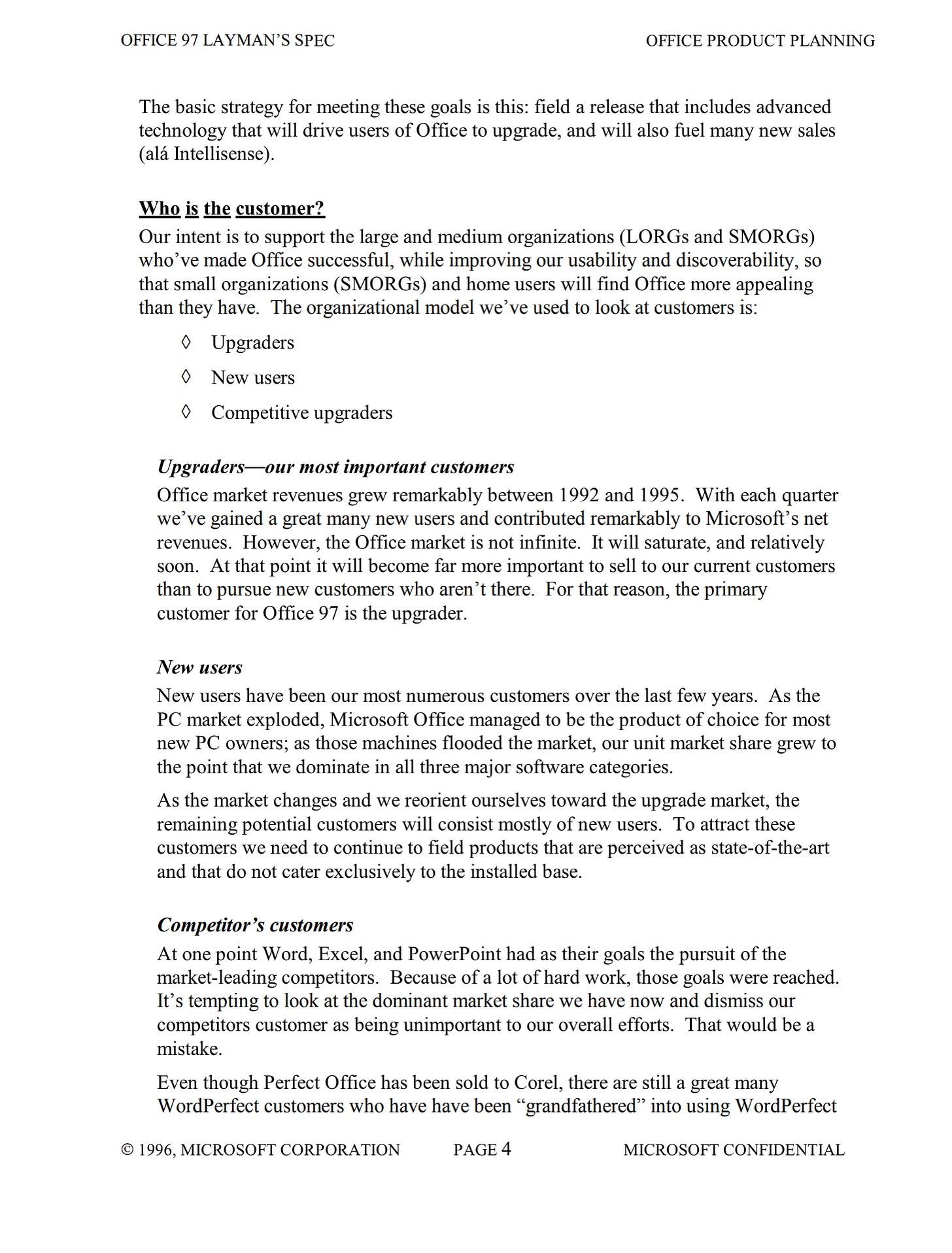 From our layperson Specification "Who is our customer" From our layperson Specification "Who is our customer"