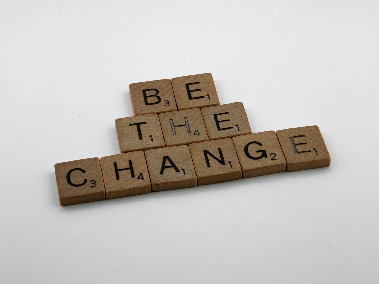 scrabble with words be the change