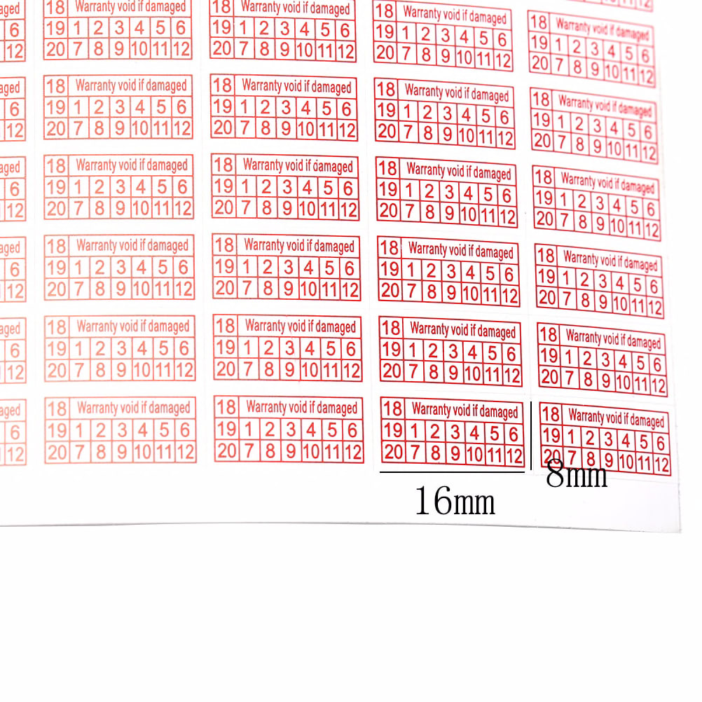 262736982 2 Sheets Fragile Sticker If Removed Warranty Void Stickers  Warranty Sticker 2018-2020 Year Rectangle Shape Fragile Label Office &  School Supplies/Stationery Sticker