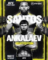 UFC Vegas 50 poster drops for 'Santos vs Ankalaev' on March 12 -  MMAmania.com