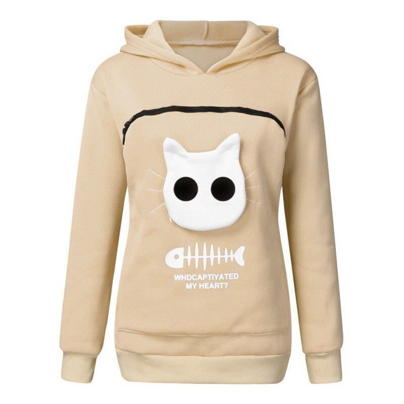 kitten pouch hoodie