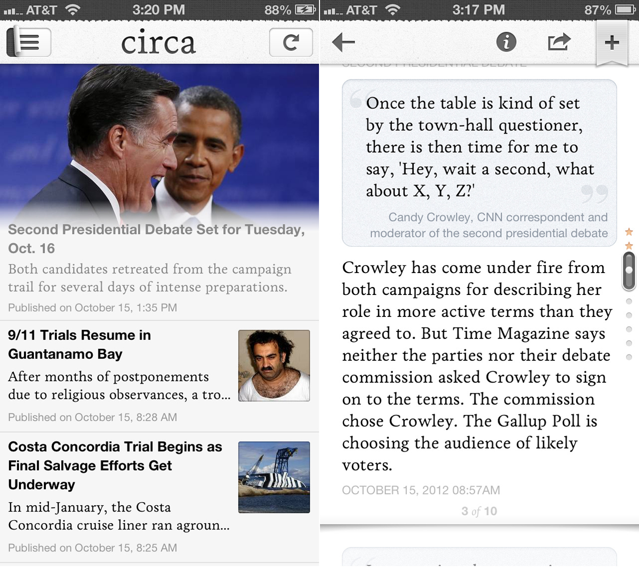 Circa Launches Their Innovatively Mobilized News App For iPhone
