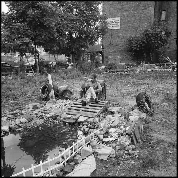 “Jimmy’s Fish Pond,” from Ms. Morton’s “Transitory Gardens” (1993).