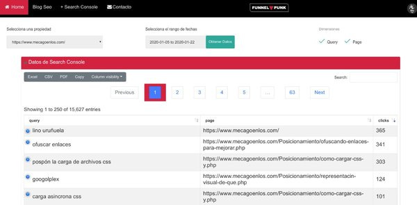 Sobrepasa la limitación de 1000 filas de exportación en GSC con la tool de Lino Sobrepasa la limitación de 1000 filas de exportación en GSC con la tool de Lino