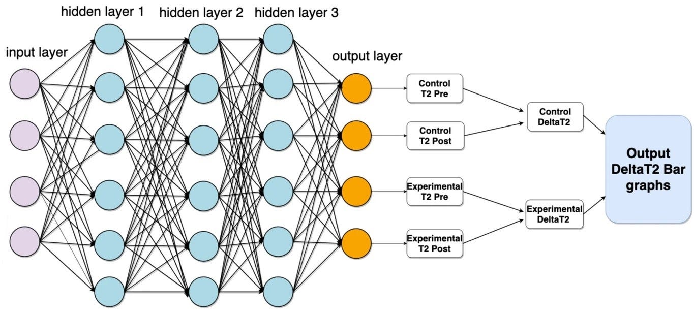 Imagem ilustra um esquema de rede neural, com vários círculos interligados por linhas, que representam neurônios da rede, por onde são processados dados até se obter uma determinada saída. Imagem ilustra um esquema de rede neural, com vários círculos interligados por linhas, que representam neurônios da rede, por onde são processados dados até se obter uma determinada saída.