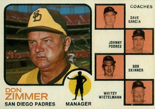 Wrigley Wax: Player and Manager: Don Zimmer