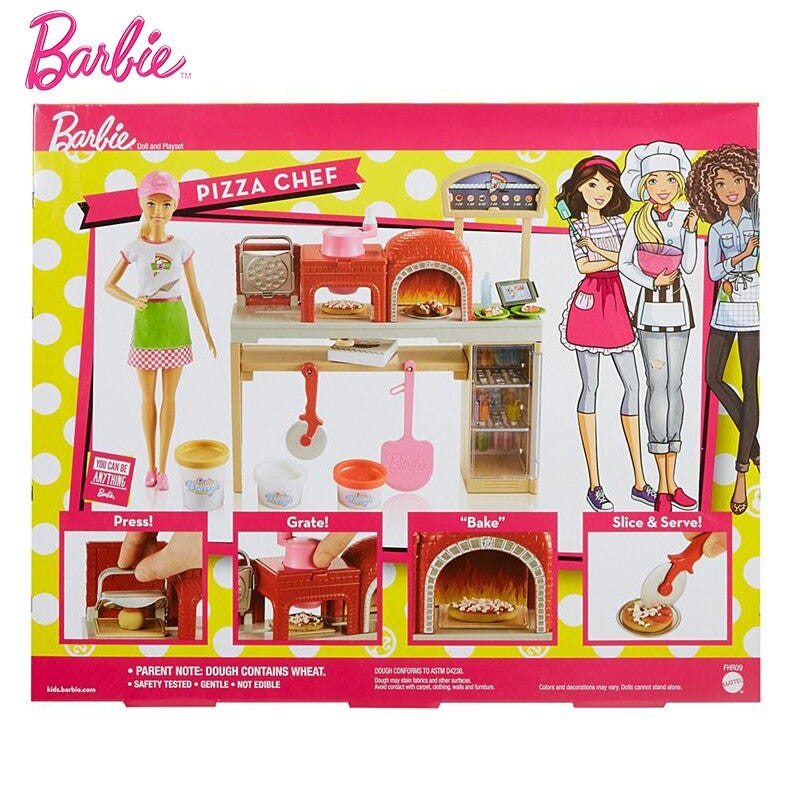 barbie making pizza