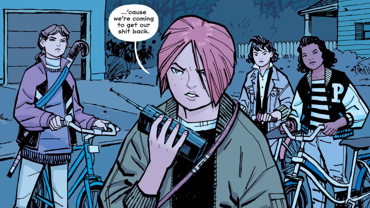 From Paper Girls, Image Comics (2016).