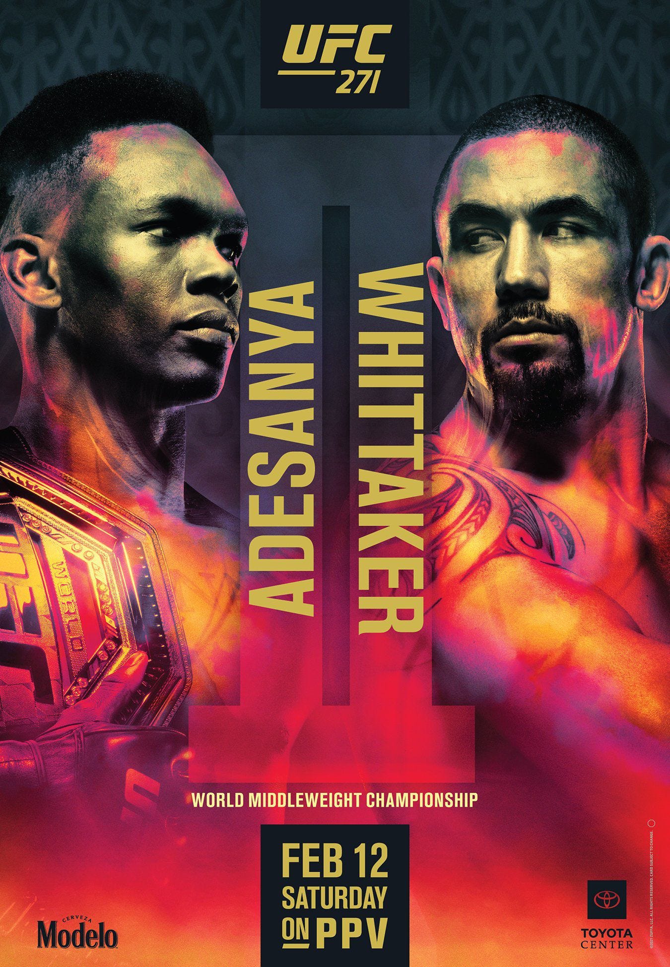 Pic: UFC 271 poster drops for 'Adesanya vs Whittaker 2' on Feb. 12 in  Houston - MMAmania.com
