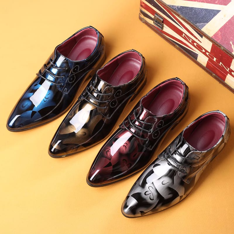 men's floral formal shoes