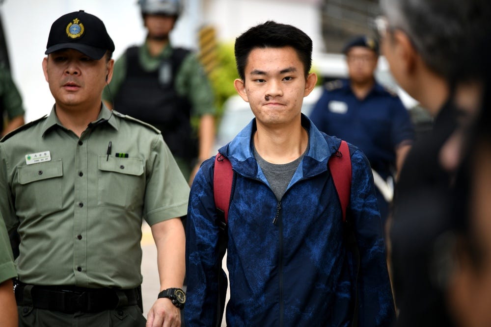 Chan Tong-kai walks out of the prison on October 23, 2019. File photo. Chan Tong-kai walks out of the prison on October 23, 2019. File photo.