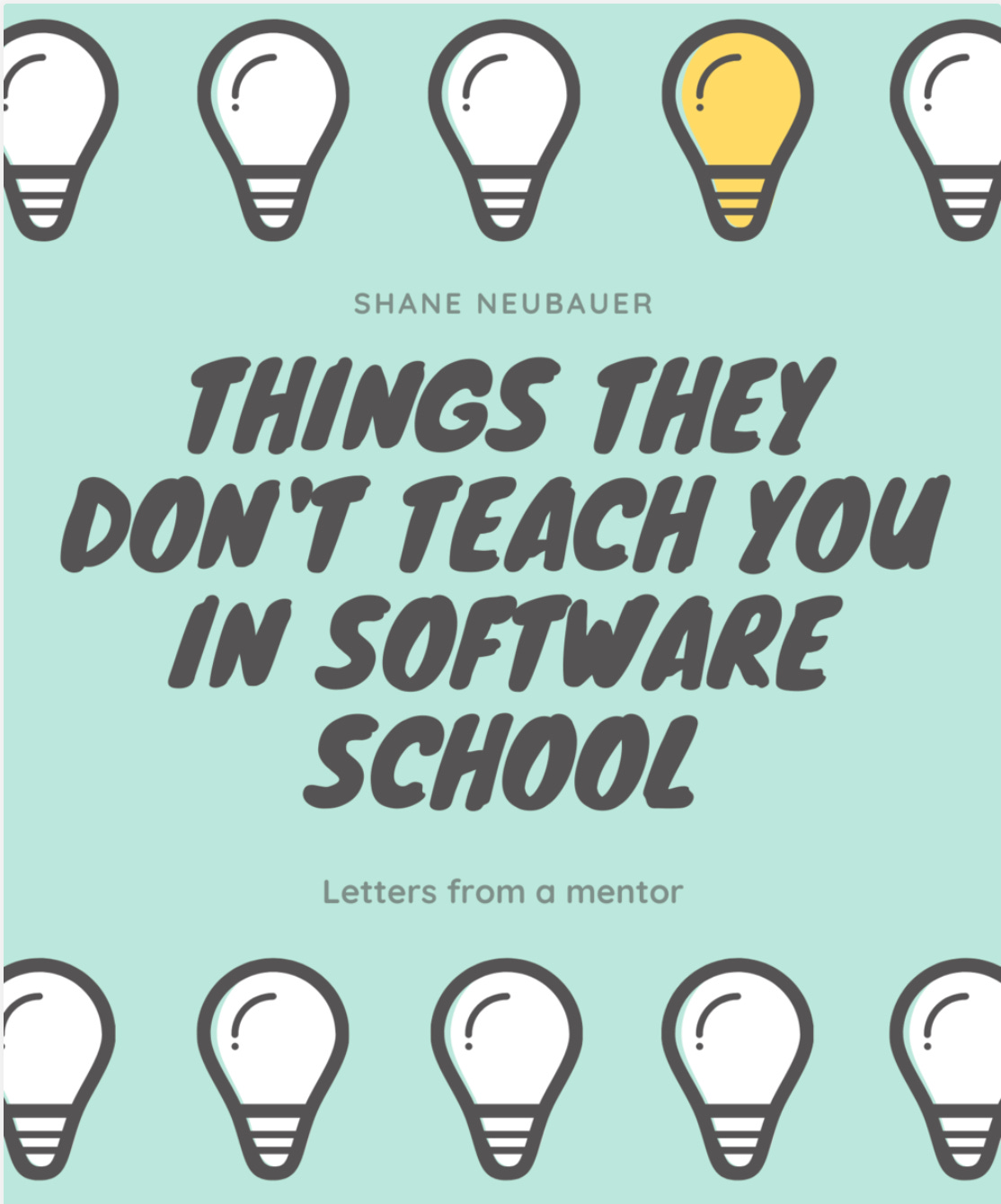 Things they don't teach you in software school