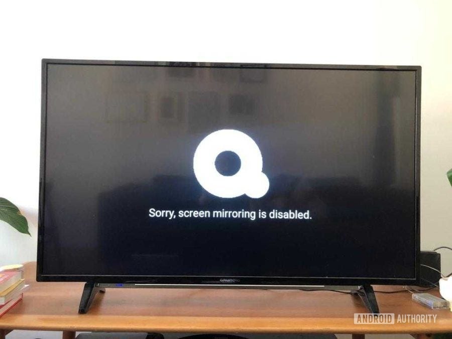 Image result for quibi screen mirroring disabled