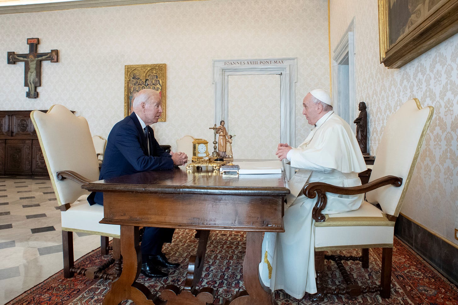 President Biden meets with Pope Francis