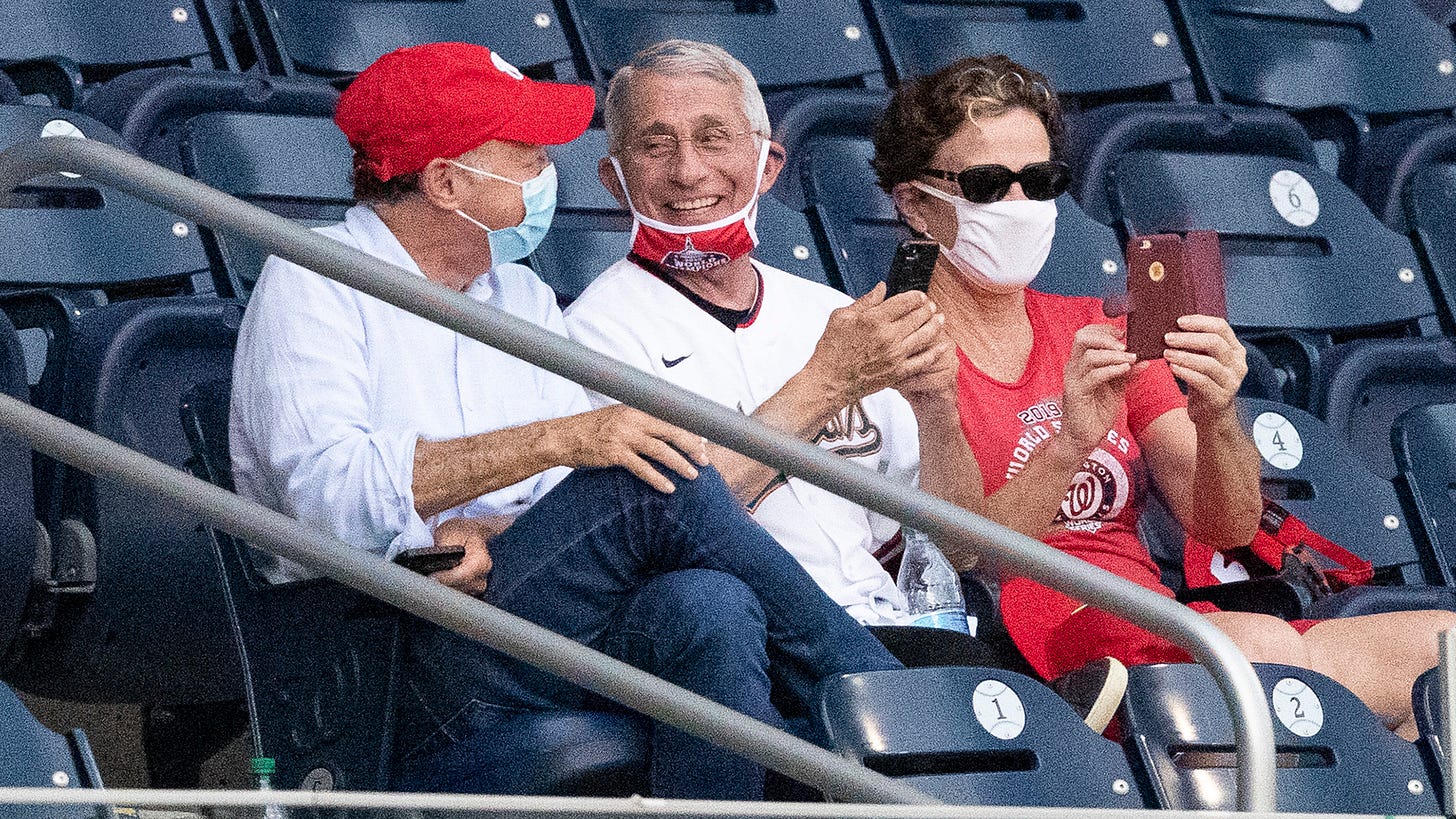 Photo of Fauci with face mask down draws jeers. He fires back. | wusa9.com