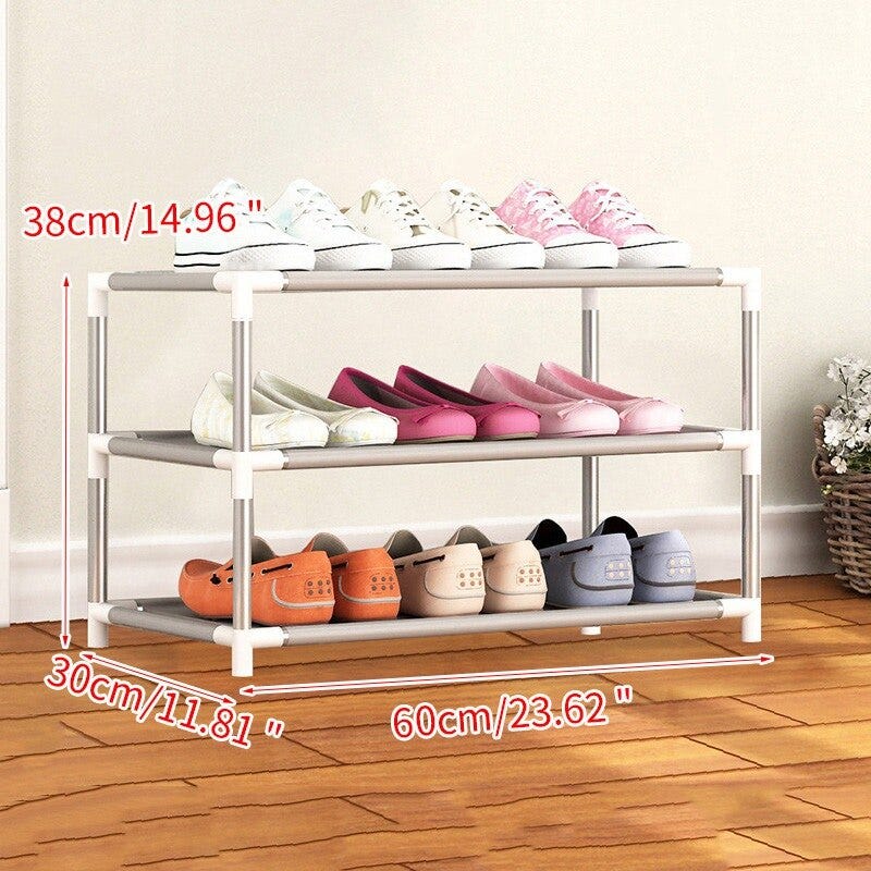 218043520 Dustproof Home Shoe Racks Organizer Multiple Layers Shoes Shelf Stand Holder Door Shoe Rack Save Space Home Wardrobe Storage Home Garden Home Storage Organization