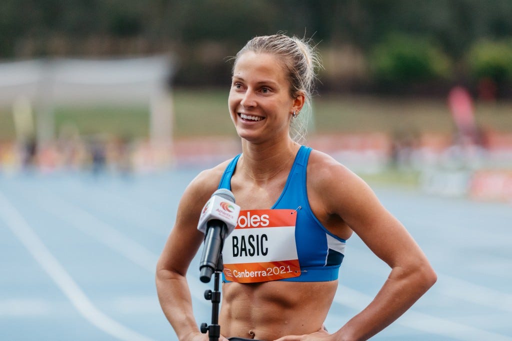 Hana Basic is headed to Tokyo. Sourced: Athletics Australia Hana Basic is headed to Tokyo. Sourced: Athletics Australia