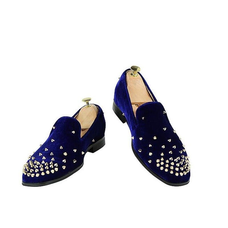 navy blue velvet dress shoes
