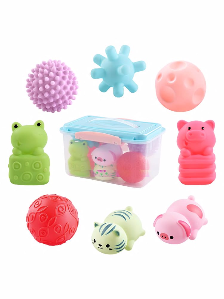 baby rattles and squeeze toys