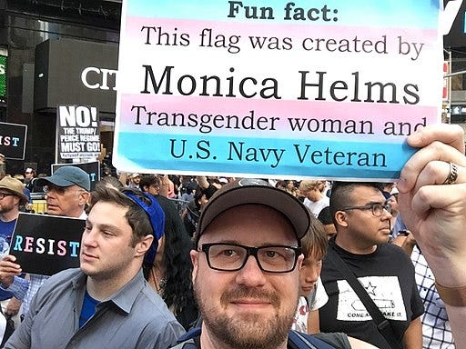 Protest of Donald Trump's ban on transgender military service (35363855274)