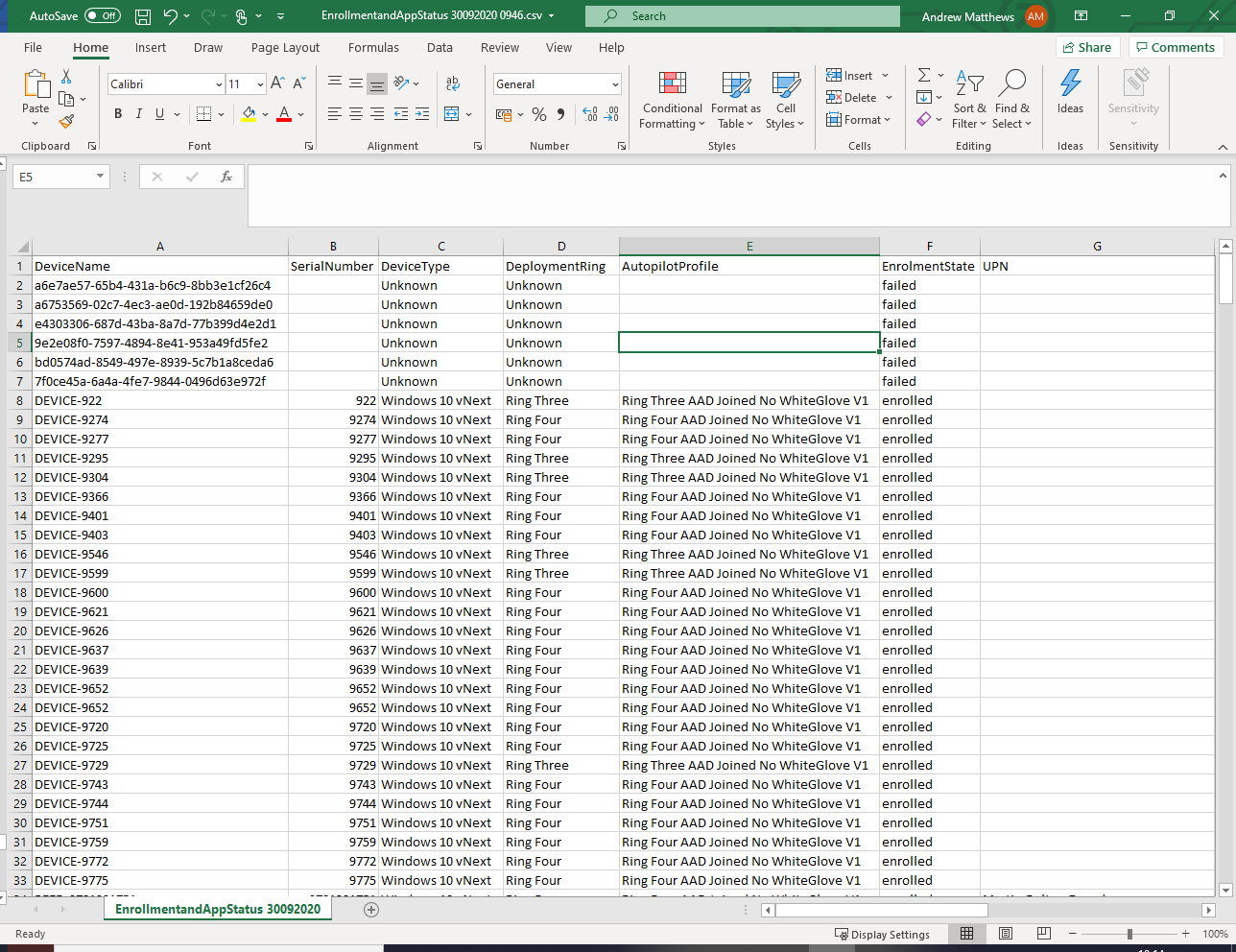 Improving Autopilot Reporting by Andrew Matthews