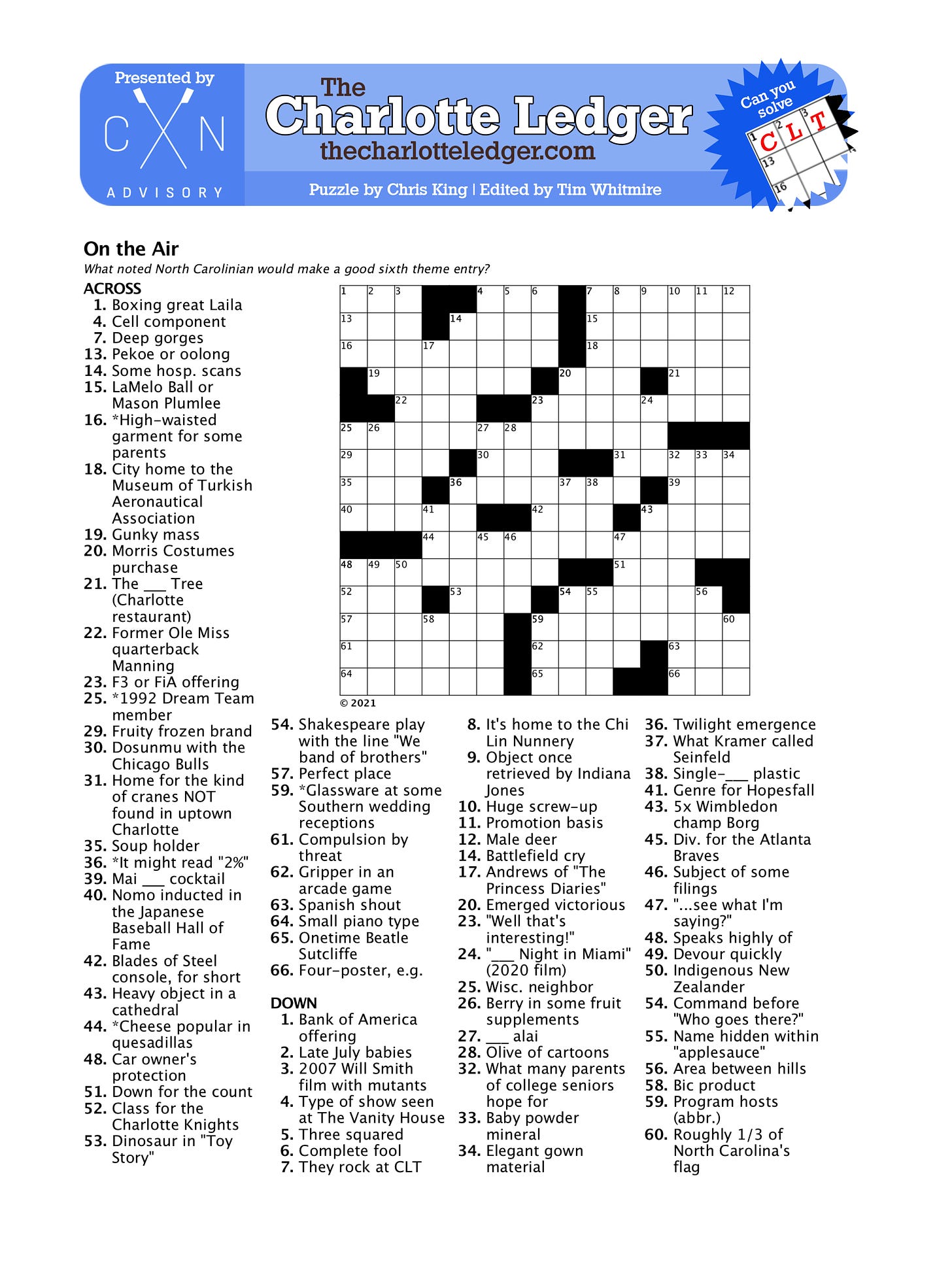 Excitation Crossword Clue