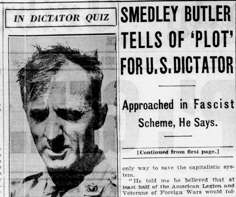 general smedley butler coup general smedley butler coup