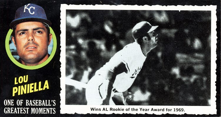 1971 Topps Greatest Moments Lou Piniella Earned Its Status – Wax Pack Gods