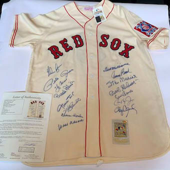 Ted Williams Splendid Splinter Signed Boston Red Sox Jersey JSA