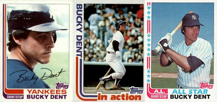 Bucky Dent Baseball Cards