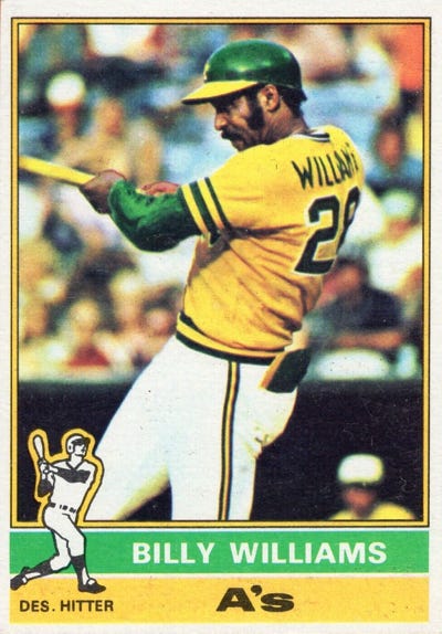 WHEN TOPPS HAD (BASE)BALLS!: STARS RETIRE: 1977 BILLY WILLIAMS AND