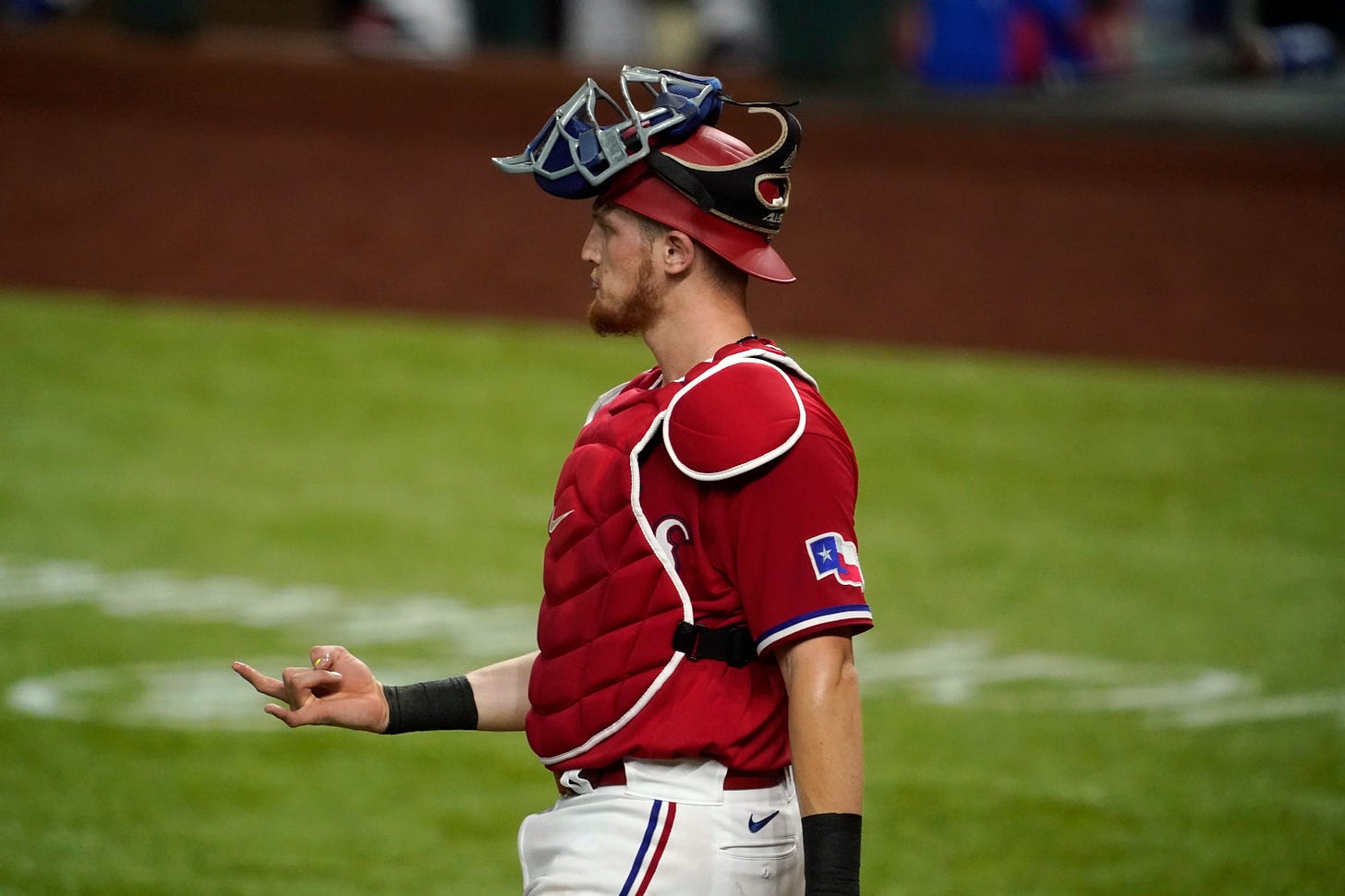 Texas Rangers won't let prospect Sam Huff catch in 2021, so a big