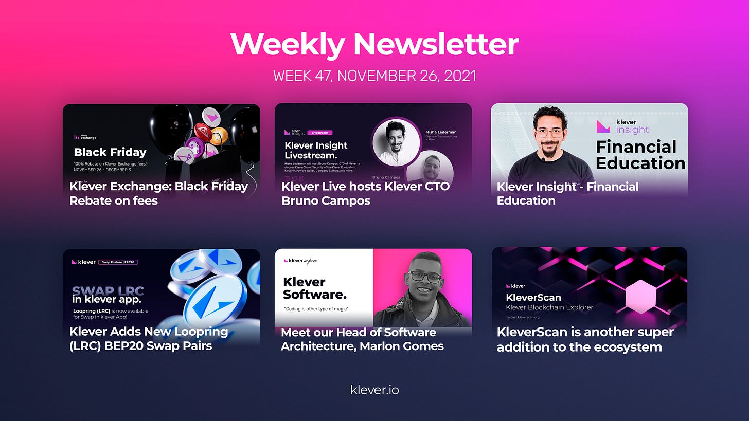 klever-weekly-newsletter-november-26-klever-support