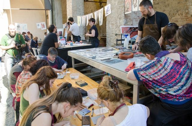 Workshop di incisione con Enrico Rambaldi di INK33