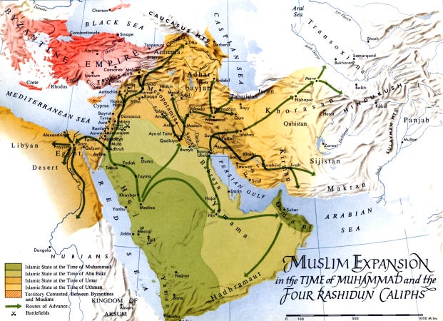 Map - Expansion Muhammad & Rashidun