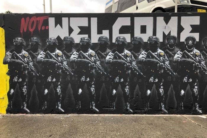 The controversial mural at Bondi Beach