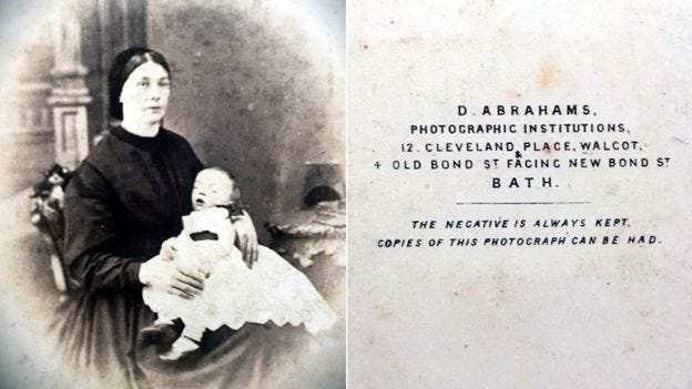 Victorian woman and baby