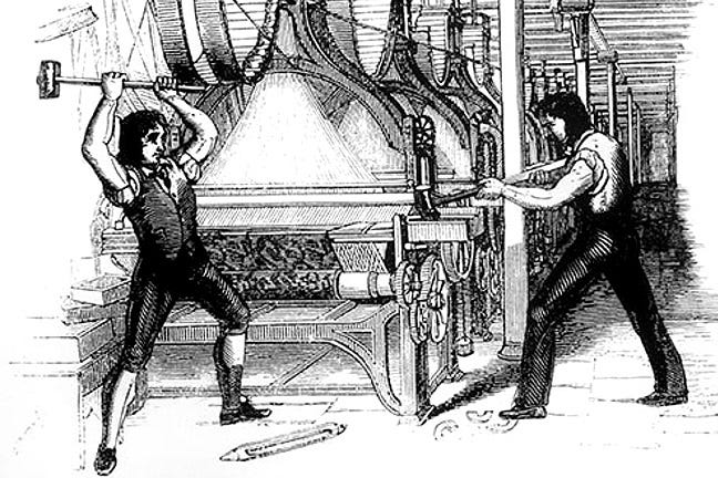 Image result for luddites