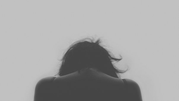 woman facing backward