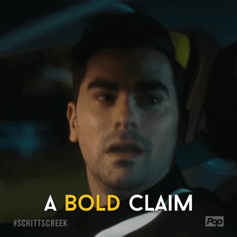 david rose a bold claim GIF by Schitt's Creek