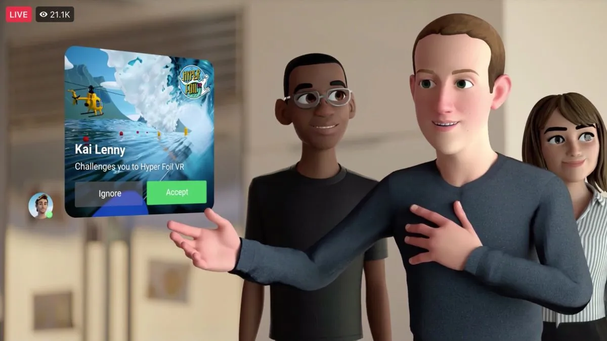 Mark Zuckerberg's metaverse avatar