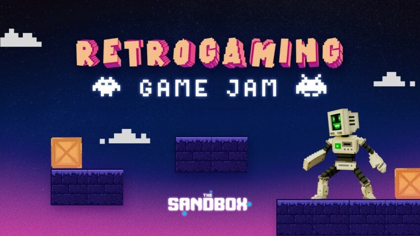 Sandbox Retro Gaming Game Jam banner
