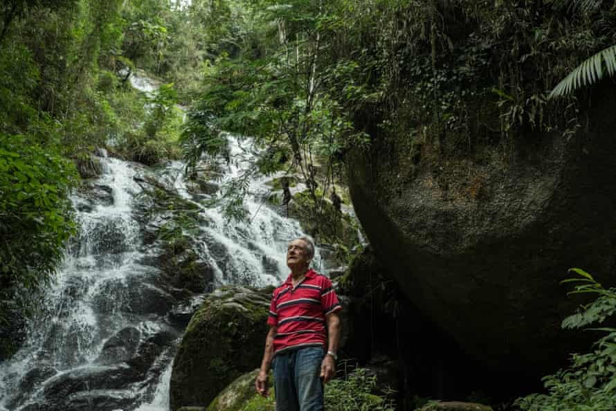 POUSO DE ROCHEDO, BRAZIL - MARCH 04, 2017: Antonio Vicente in the forest. He has spent the last 40 years reforesting his land, bringing life back to an area that was razed for cattle grazing.