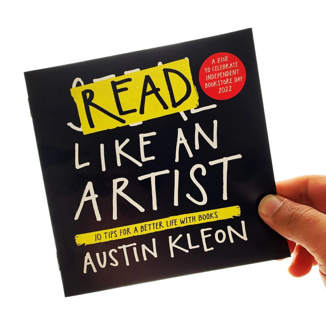 picture of the Read like an Artist zine cover