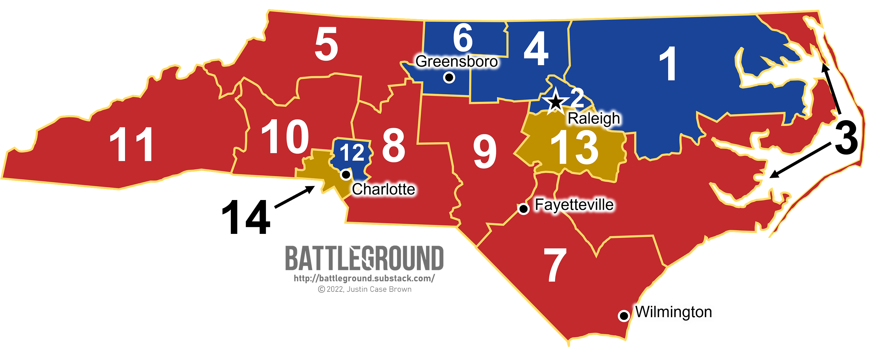 North Carolina New Congressional Districts