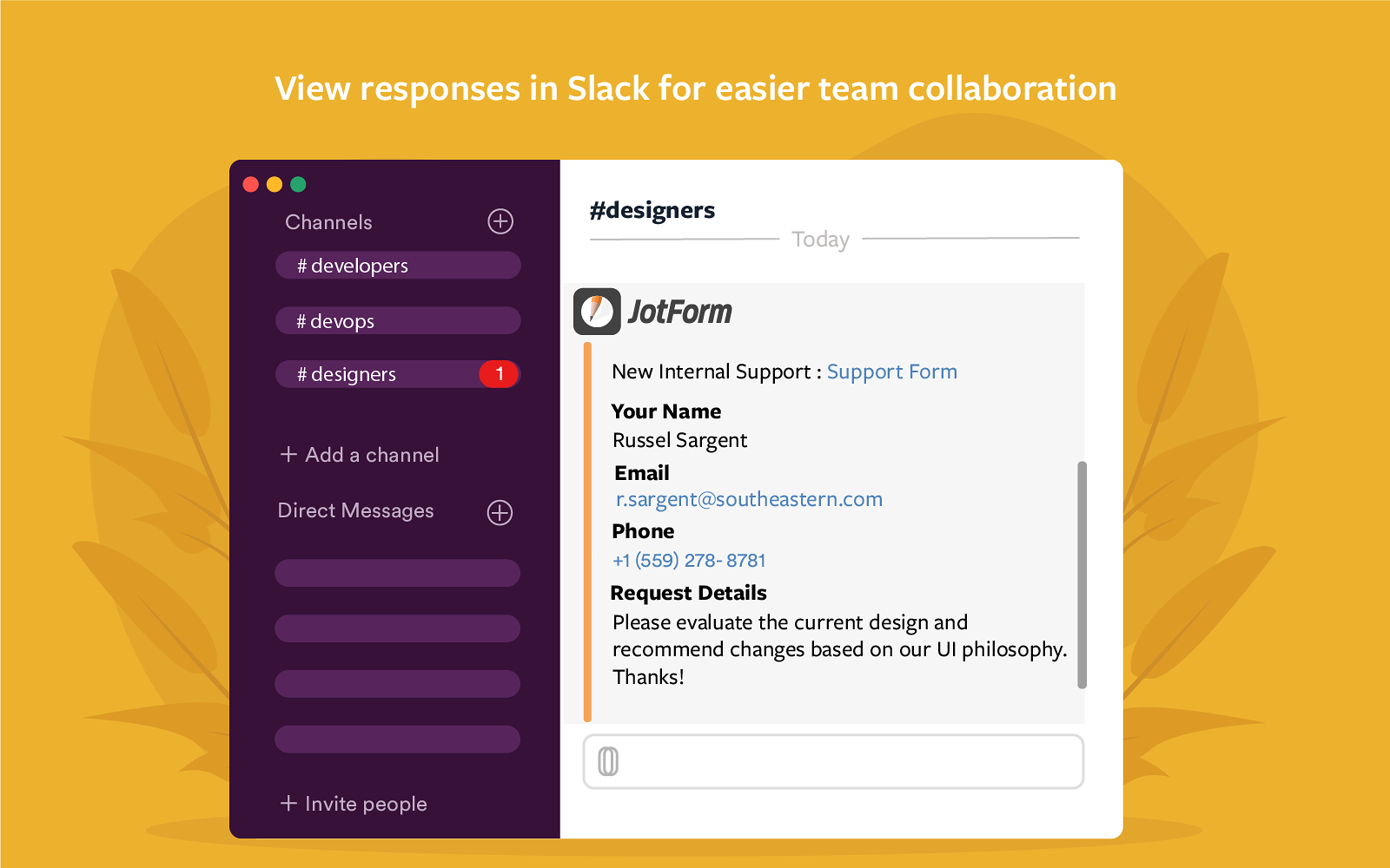 JotForm | Slack App Directory